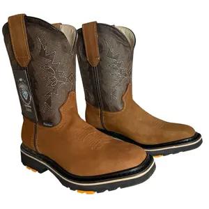 Diego's Boots Men's Work Boot with Double Density Sole Genuine Leather