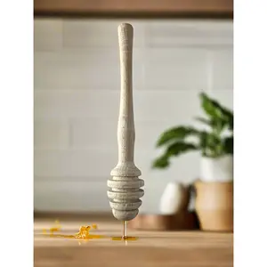 Tableware Wooden Honey Spoon Large for Kitchen Use Natural Wood Design