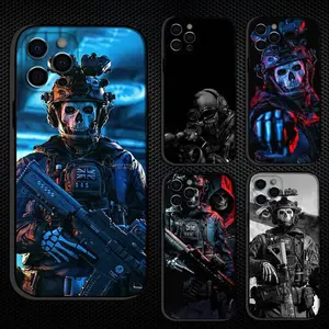 C-COD C-Call Of D-Duty Ghosts Phone Case For iPhone 17 Air 16 15 14 13 12 11 Pro Max Plus , Others Soft Black Cover