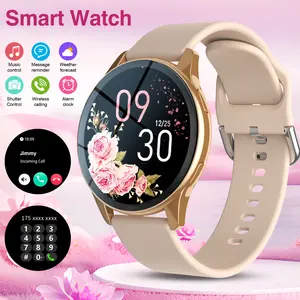Smartwatch for All Ages - Wireless Call, Message Reminder, Pedometer & Calorie Tracking, Multiple Sports Modes, Weather Forecast, Wireless Connection, Comfortable & Durable, Ideal Gift Option