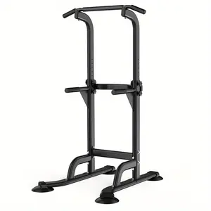 2024 Adjustable Power Tower Pull Up Bar Dip Station for Home Gym Strength Training