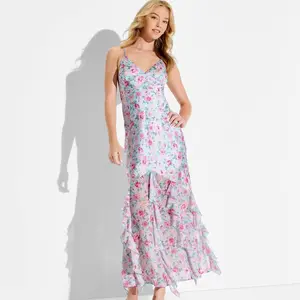 Women's Maxi Ruffle Hem Slip Dress - Wild Fable