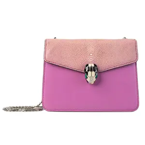 Pre-owned Bvlgari Stingray Shoulder Bags Serpenti For	Pink Leather IB26020290