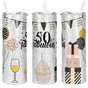 50 and fabulous stainless steel tumbler Drinkware
