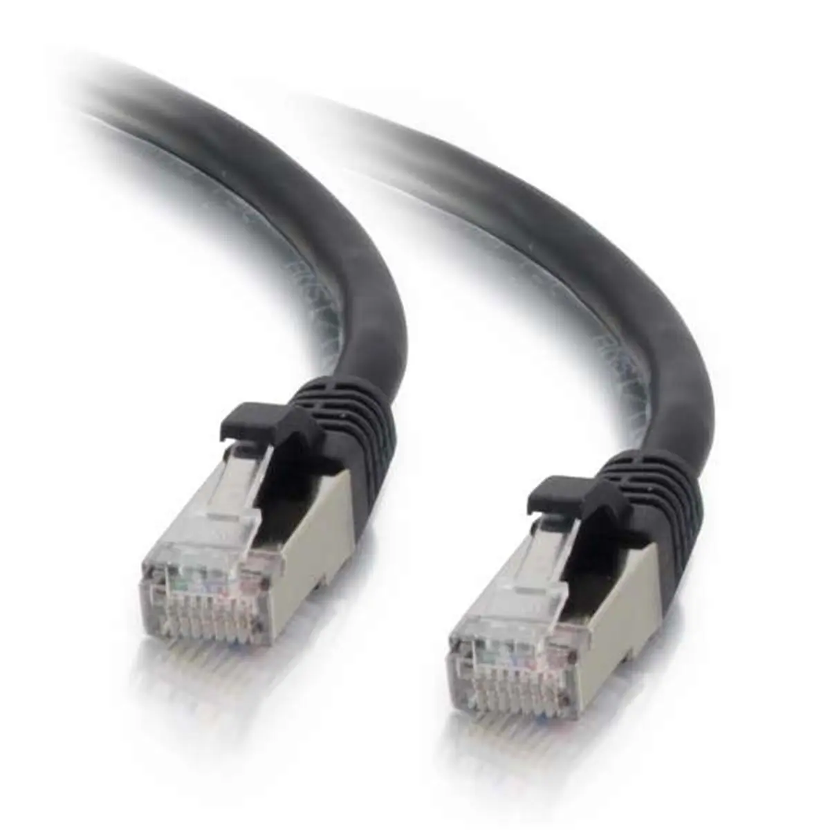 Cables To Go Cat6 Snagless Shielded-STP Ethernet Network Patch Cable - 15 ft, Aluminum Foil Shielding, Gold Plated Plugs, Polycarbonate Construction, 568B Wiring Standard, Black, High-Speed