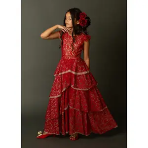 Azalea Dress in Scarlet