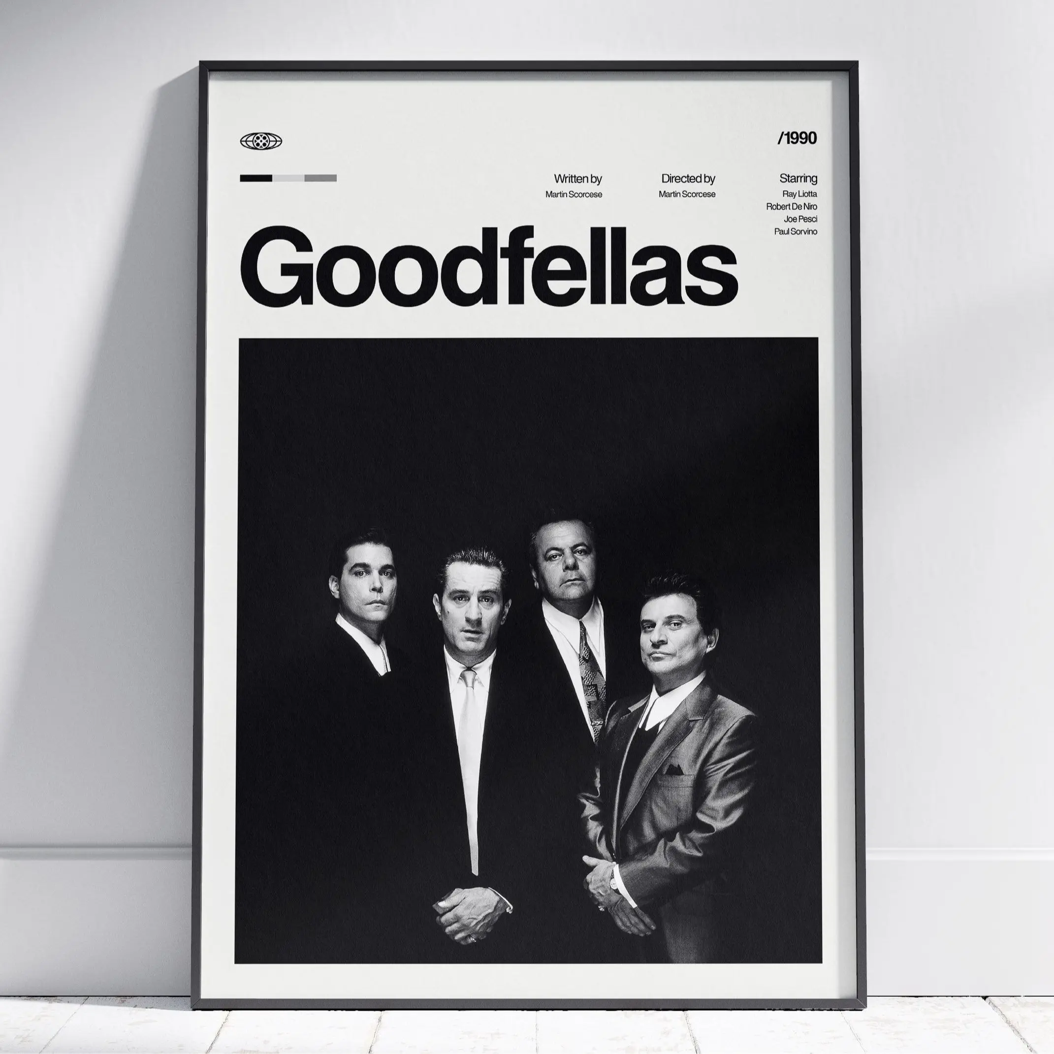 Collection Goodfellas Movie Poster, Goodfellas Wall Decor, Goodfellas Poster Print, Vintage Retro Art Print, Decoration Photo, Room(Note: Frame shown for display only)