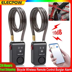 Elecpow Bluetooth Bike Motorcycle Lock Alarm Security Smart APP Control Waterproof Burglar Vibration Bike Alarm Lock System