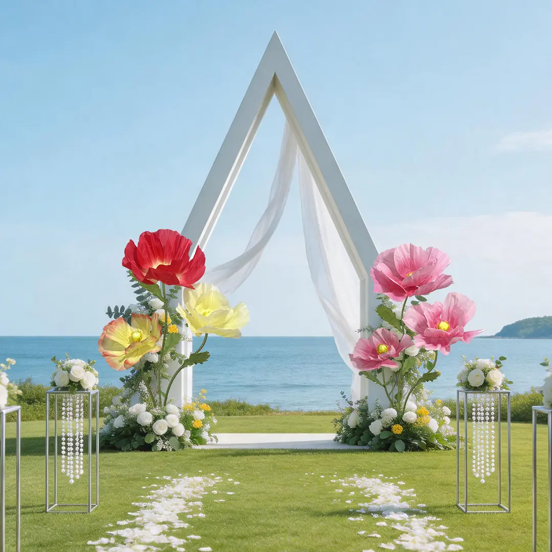 Large-scale floral art installation，Bridal Wedding Decorations，Popular floral decorations，No-maintenance decoration，Garden artificial flower installation，Prom floral arrangements