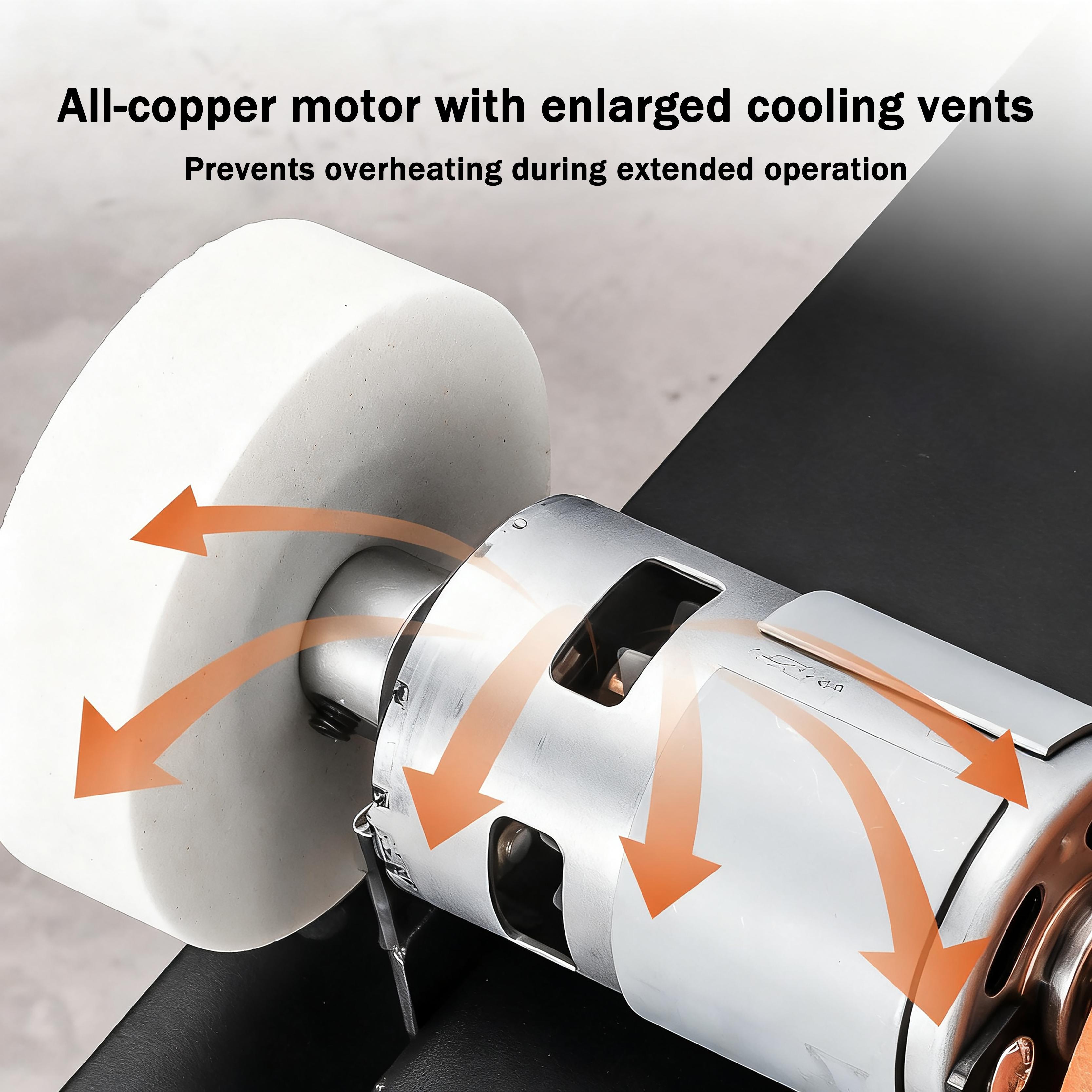 100w Mini Bench Grinder, Electric Benchtop Sander, Electric Multi-Purpose Grinding Machine, Polishing Grinding Machine Small Grinder for Woodworking Knife Making(6.3 * 3.9 * 3.9in)