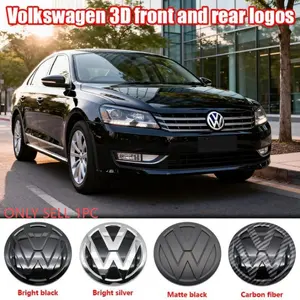 Abs Car Grille Emblem Sticker Rear Tailgate Badge Decal for Volkswagen Passat 2016-2018, Custom Exterior Accessories