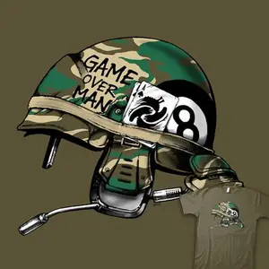 Aliens Full Metal Jacket Sci-Fi Game Over, Man T-Shirt