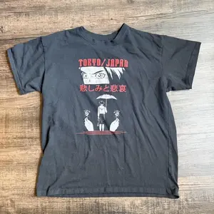 Anime  and Red Baby Tee Y2k Clothing,Vintage, Streetwear