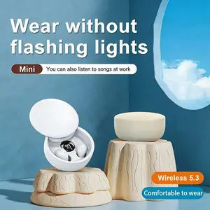 SK26 Bluetooth 5.4 Wireless Earphones Small Earbuds Sleeping Sport Invisible Headphones Bass Sound Quality Headset Sliding Cover