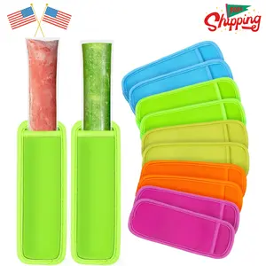 10 PCS Reusable Ice Popsicle Holders - Ice Pop Sleeves