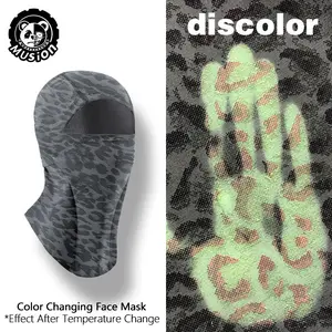 Mulsion Color Changing Thermal Cycling Mask, Balaclava Face Mask, Windproof Warm Dustproof Multi-Functional Headscarf, Unisex Full Face Cover for All Seasons