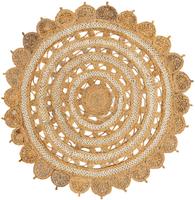 Natural and White 6' 1 x 6' 1