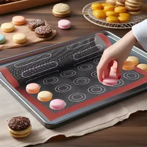 1 Pc Perforated Silicone Baking Mat Non-stick Oven Sheet Liner Bakery Bakeware Kitchen Accessory Tools Macaron Pad for Cookies Pastry