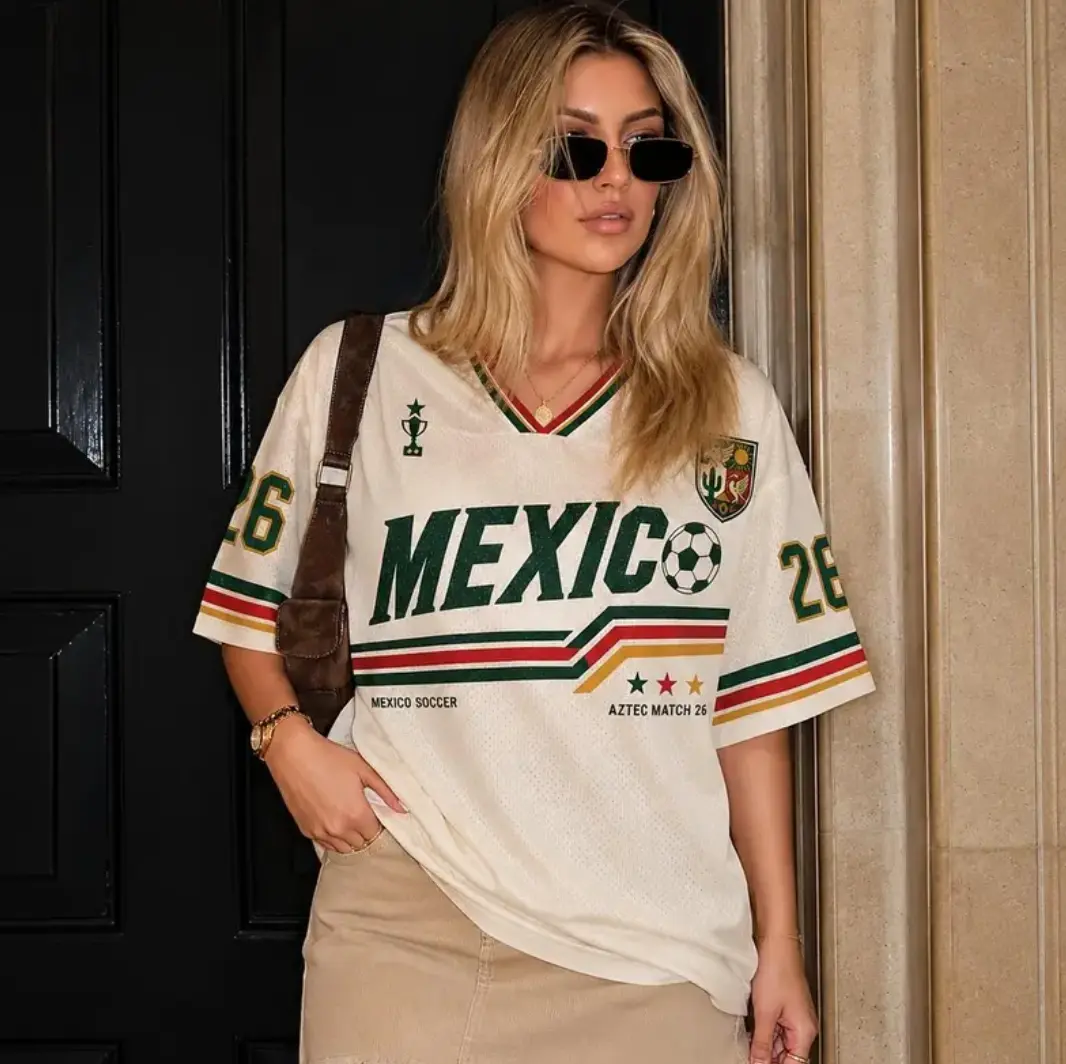 [Custom any Request] Custom Mexico Soccer Jersey Shirt, Retro Football Jersey, Personalized Name & Number Soccer Top, WC 2026 Fan Apparel, Unisex Game Day Gift Jersey