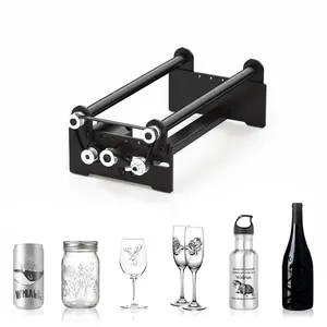 360° Rotary Roller Y-Axis Rotation Module for Laser Engraver, Professional Rotary Attachment for Engraving Cylindrical Objects, Cans, Cups and Rings, Perfectly Compatible with T1 Laser Engraving Machine