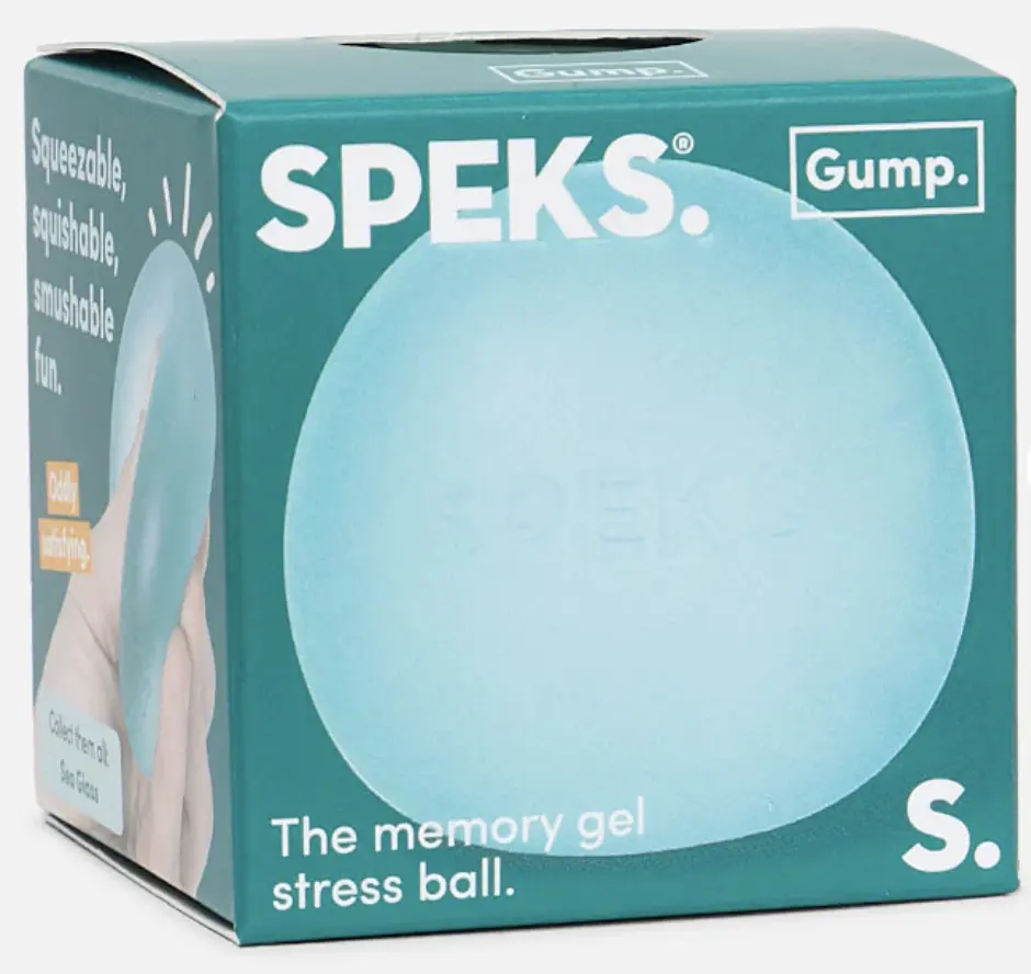 Speks GUMP Green Stress Relief Squeeze Ball - Soft Sensory Fidget Toy for Home, Office, School, Travel - Calming Sensory Experience, Ease Tension, Improve Focus, Reduce Stress