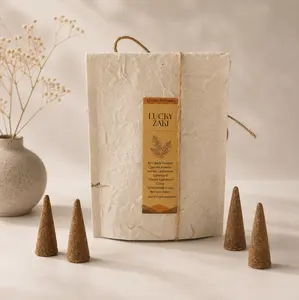 Lucky Zaki Incense Cones for Mood Uplift & Abundance Attraction