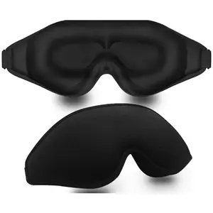 3D Blackout Sleep Mask,Eye Mask for Sleeping with Adjustable Strap,3D Sleeping Mask for Women & Men Home Travel Airplane Party Gift,Comfortable & Breathable Sleep Tool