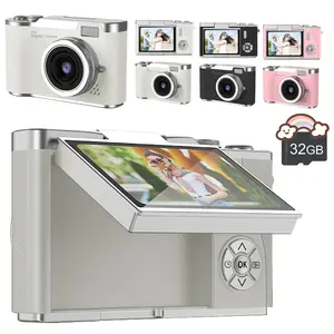 8X Digital Zoom Camera, 2.4'' IPS Screen Rechargeable Camera, Professional Camera for Teenagers, Beginners with Card Reader, OTG, Portable Camera, Compact Camera, Pocket Camera