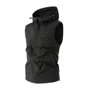 [Pierson Selection OBM] Spring and Summer Men's Versatile Fashionable Sun-Protective Vest Casual Multi-Pocket Jacket
