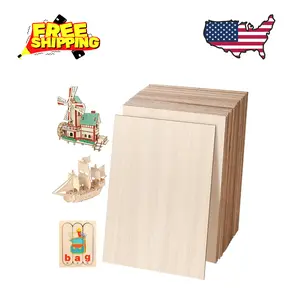 24 Pack Basswood Sheets 4 x 6 x 1/16 Inch Thin Plywood Wood Sheets