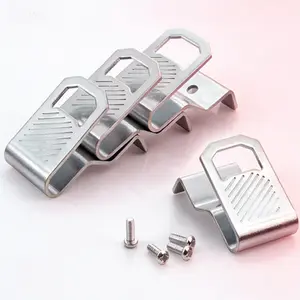 Locking Drill Belt Clip Replacement - 4 Pack Cordless Drill Accessory, Secure Impact Tool Clip, Universal Fit Drill Bit Holder, Heavy Duty Quick Release Fastener, Compatible Power Tool Attachment