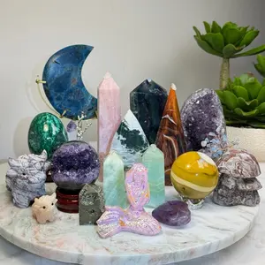 Crystal Forest 2 - Live Claim -  Natural Crystal Home Decor - Including Tower, Sphere, Carving, Specimen | Jewelry Accessories & Derivatives