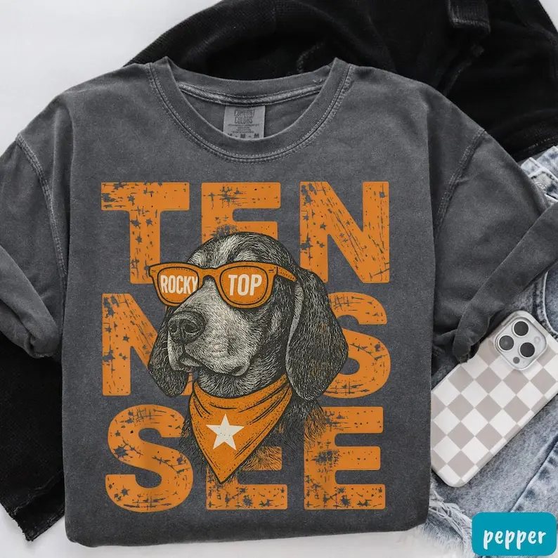 Comfort ColorsRocky Top Tennessee Football Shirt University of Tennessee Volunteers Shirt Tennessee Game Day T-Shirt Tennessee Vols Shirt