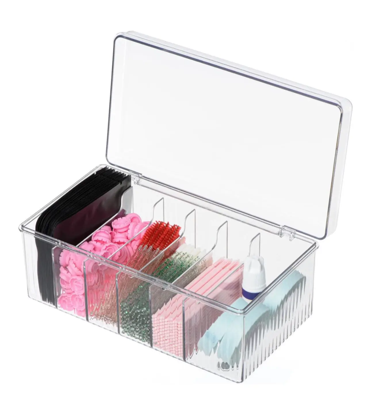 Transparent Lid Makeup Toolbox, Beauty Organizing Tools for Personal Care Items