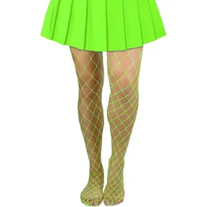 High Waisted Fishnet Tights for Women Sexy Fishnets Stockings Full Footed Fishnet Sheer Pantyhose Plus Size