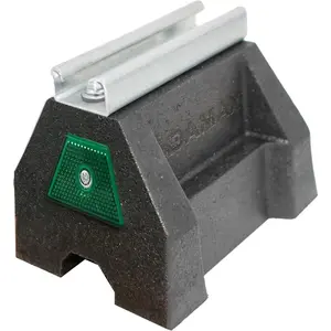 RTS14-5 Rooftop Support Block with Galvanized Steel Strut Sleeper Curb Replacement Black
