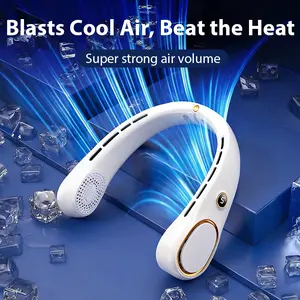 Portable Bladeless Neck Fan, Mothers Day Gifts for Mom Women Hot Flash, Birthday Gift for Men Dad Father Teacher, Wearable Cooling Fan Rechargeable for Camping Travel Beach Golf Cruise Essentials 2026