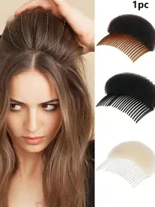 Fluffy Sponge Hair Cushion Volumizing Root Lift Tool ，Hair Accessories for Girls Hair Volume Invisible Hair Pad, On Both Sides Heightening Invisible Sponge Back Head Hair Comb, Sponge BB Hair Clip Headpiece - DIY Dry Hair Styling, Natural Look Voluminous