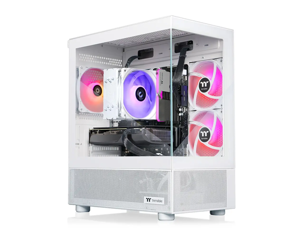 Thermaltake LCGS NE R76-V170S Gaming Desktop (AMD Ryzen 7 8700F, ToughRam 16GB DDR5 6000MT/s RGB Memory, AMD Radeon RX 7600, 1TB NVMe M.2, Wifi, Windows 11) N17S-B840-R76-LCS