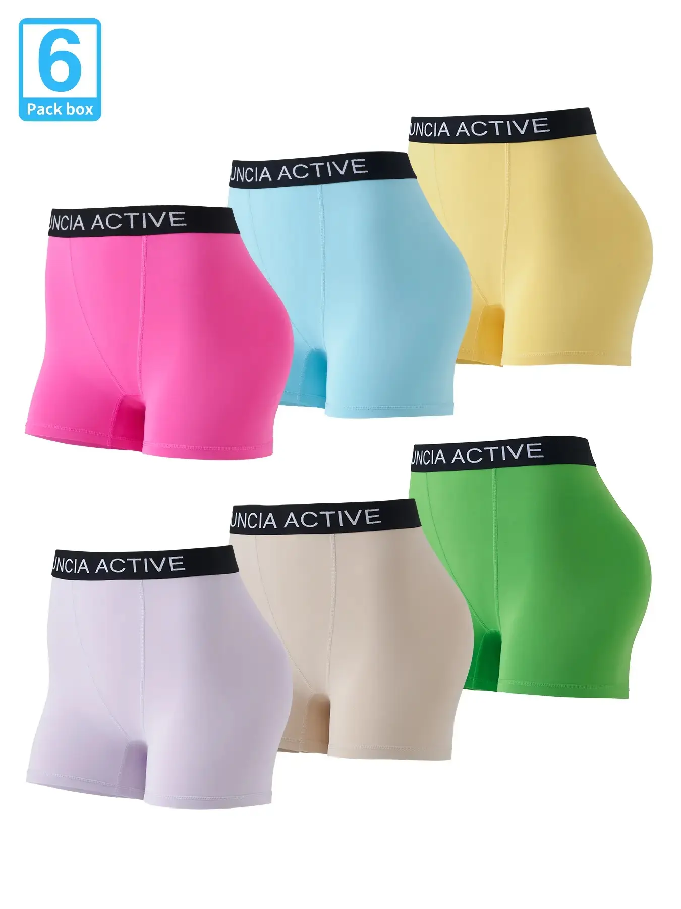 UNCIA ACTIVE 2 PACK Women's SuperSoft Comfy Boxer Shorts Spandex CREORA Powder Summer Underwear Basic Womenswear Outdoor Fun Minimalist Panties SummerWins
