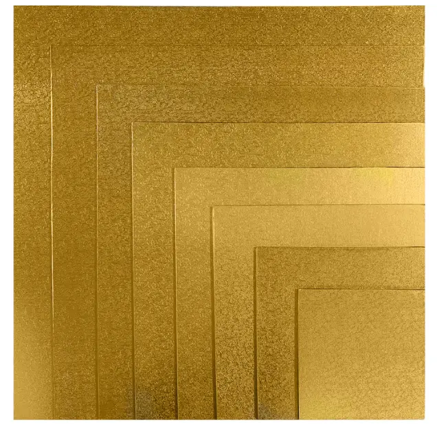 8x8in Gold Square Board