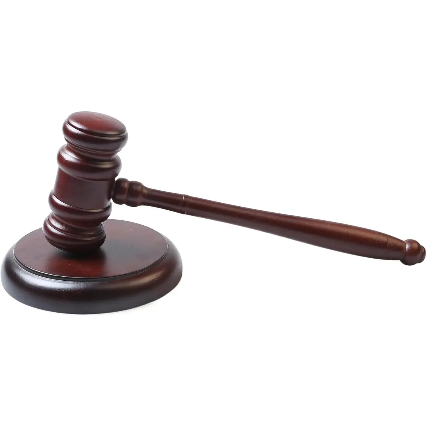Gavel and Sound Block Set Handcrafted Wooden Hammer for Court, Auction, Meetings, and Student Mock Trials