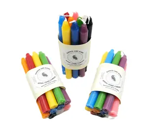 Elevate and Align 10 Pack 5 Inch Mini Chime Candles Variety Pack Spell Ritual Candles 10 Colors Unscented for Chakra Balancing Meditation Decor Decoration Light - Aroma