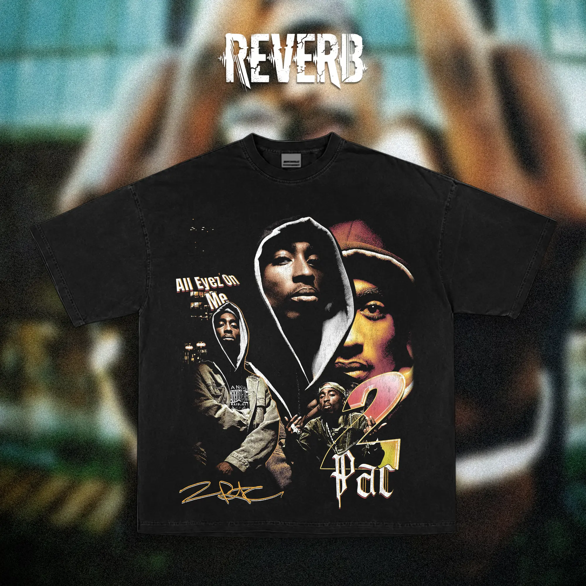 [REVERB] 2Pac Vintage Graphic T-Shirt, Tupac Shakur Retro Rap Tee, Y2K Hip Hop Streetwear, Oversized Washed Cotton Shirt, West Coast Music Merch