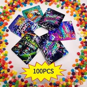 100/200 Pack 3D Laser Printed Decorative Gift Bags for Holiday & Birthday Gift Wrapping | Party Supplies