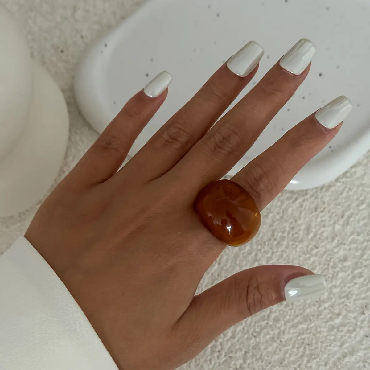 Transparent Colorful Resin Wide Curved Band Rings Retro INS Trendy Unique Niche Design Stackable Finger Rings Y2K Aesthetic Dainty Bold Fashion Jewelry Casual Stylish Accessories for Women Daily Party Street Vacation Outfit Layering Wear Transparent Colorful Resin Wide Curved Band Rings Retro INS Trendy Unique Niche Design Stackable Finger Rings Y2K Aesthetic Dainty Bold Fashion Jewelry Casual Stylish Accessories for Women Daily Party Street Vacation Outfit Layering Wear