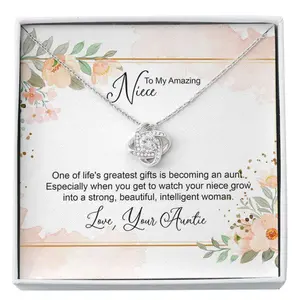Niece Necklace, Loving Niece Giftniece Wedding Gift Gift From Auntieniece Christmas Custom NecklaceMeaningful Necklace, A Special Gift for My Daughter, Unique Daughter Jewelry, Sentimental Keepsake from Mom Dad