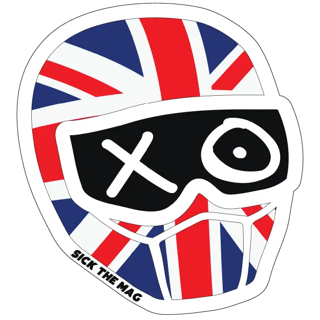 U.K. Helmet Sticker