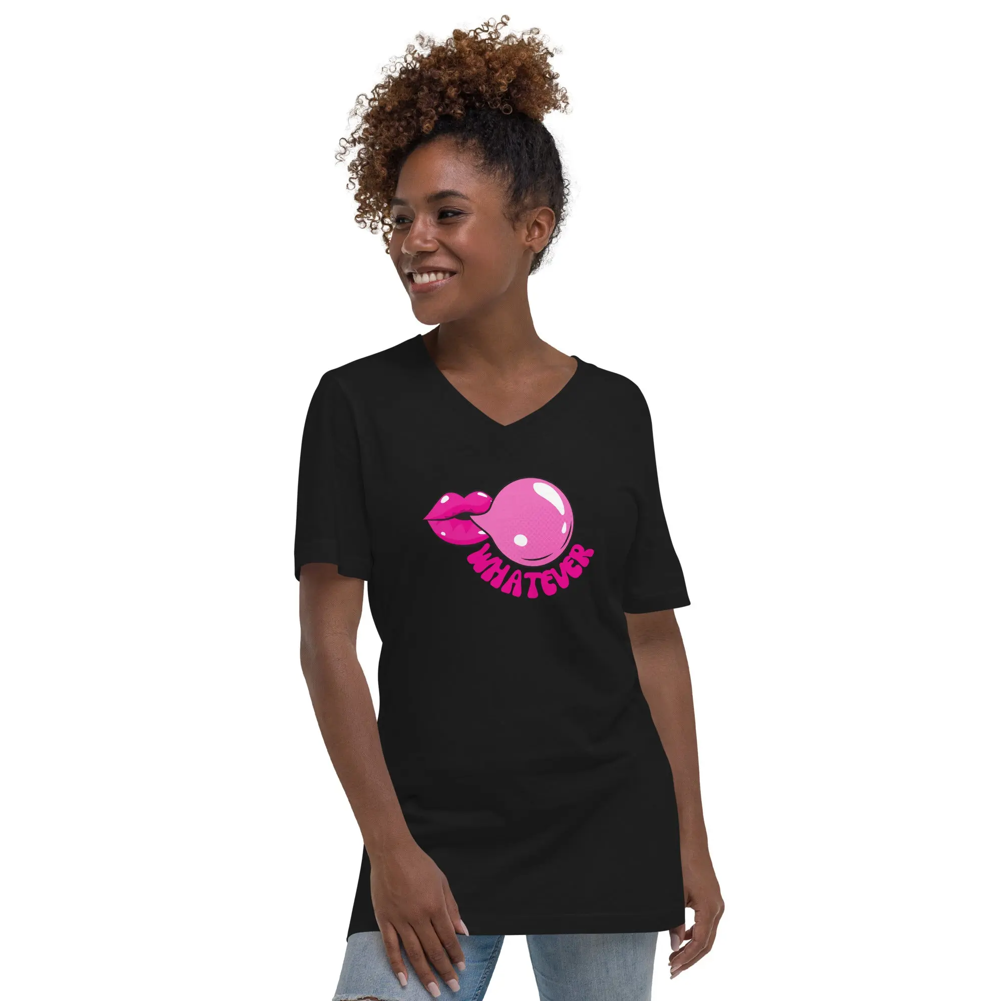 "Bubble Sass" Statement T-Shirt Black