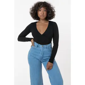 3373GD - Heavy 2x1 Rib Wrap Top